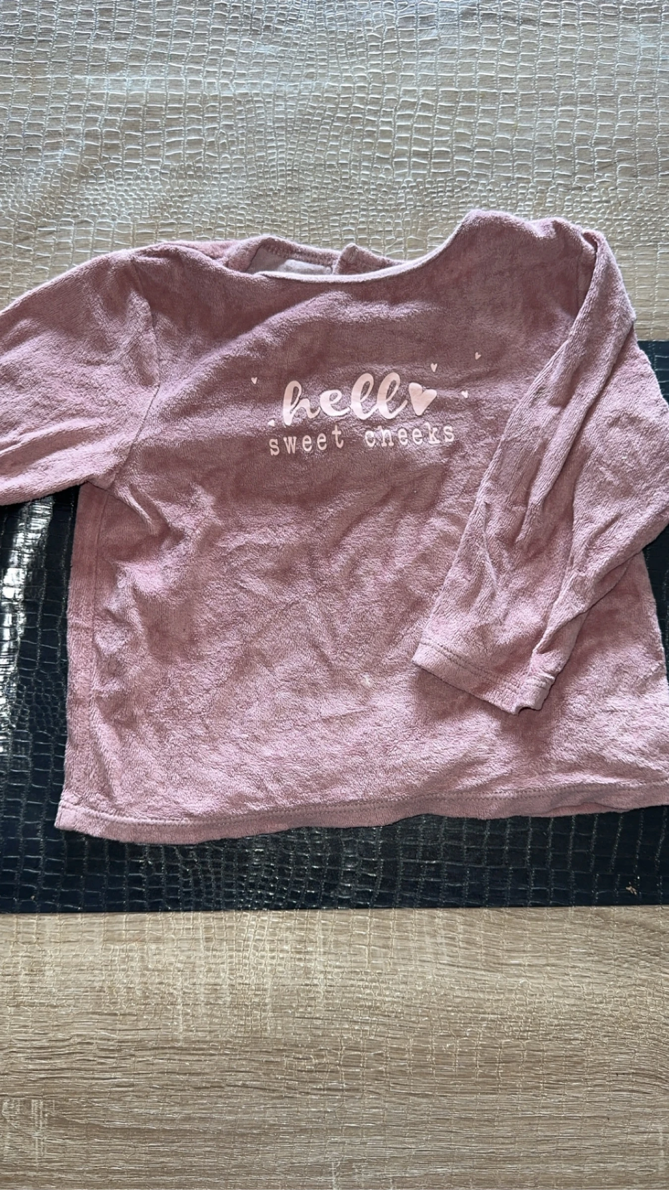 Pyjamas deux pièces petite fille rose 